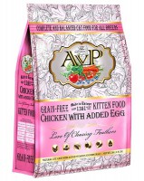 AVP@1361 鮮肉無穀物蔬果 雞肉+雞蛋 幼貓糧 12LBS