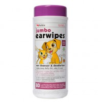 Petkin Jumbo Ear Wipes 天然蘆薈潔耳紙(珍寶裝) 80片