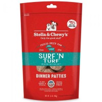 Stella & Chewys 美國狗糧 - 凍乾脫水肉餅 - Surf & Turf 海陸佳餚(牛肉及三文魚肉配方) 14oz