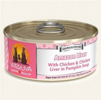 WeRuVa 狗罐頭 經典系列 無骨去皮雞胸肉+雞肝 Amazon Liver 156G