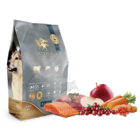 ATTILA 阿提拉 黑牛+鮭魚+蘋果 無穀全齡犬糧 6kg (灰藍)