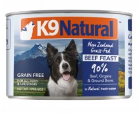 K9 NATURAL 牛肉盛宴 主食狗罐頭  170G