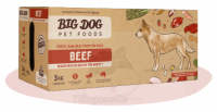 Big Dog BARF For Dog 大笨狗 Beef 牛肉急凍生肉狗糧 (12x250g) 3kg