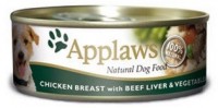 APPLAWS 狗罐頭 雞胸牛肝蔬菜 156G
