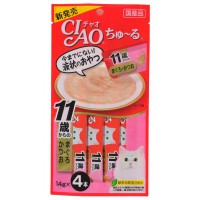 CIAO 11歲老貓 吞拿魚+鰹魚醬 14G SC-74