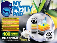 My Potty Pad  殿堂吸活性炭寵物尿墊 100片裝 (檸檬味) ​33 cm x 45cm