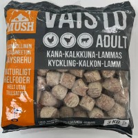 Mush Vaisto 原始系列 - 雞+火雞+羊 急凍生肉狗糧 3kg
