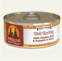 WeRuVa 狗罐頭 經典系列 無骨去皮雞胸肉+澳洲牛肉+南瓜 Wok the Dog 156G