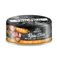 ABSOLUTE HOLISTIC Raw Stew - WILD TUNA & WILD SALMON 鴨+野生白肉金槍魚 80G (黑橙) AH7397