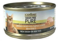 CANIDAE® PURE 雞絲與南瓜 貓罐頭 70g