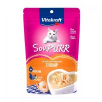 Vitakraft 貓濕包 鮮味雞湯+蝦肉 50g