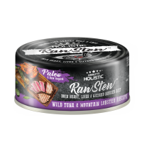 ABSOLUTE HOLISTIC Raw Stew - WILD TUNA & MOUNTAIN LOBSTER 鴨+野生白肉金槍魚+龍蝦 80G (黑紫) AH7298